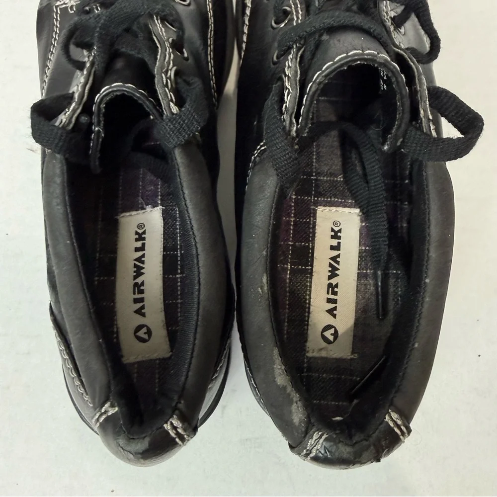 Vintage Y2K Airwalk Black Leather Lace-Up Work Shoes – Women’s 8 - Picture 4 of 9
